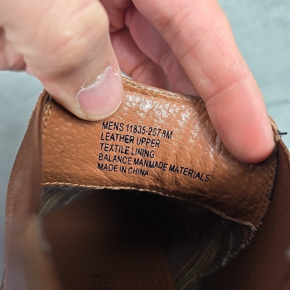 Florsheim Chelsea Brown Leather Wingtip Pull On Ankle Boots Mens Size 8 M - Picture 12 of 12